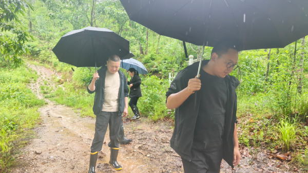 雨中检查滑坡点.png